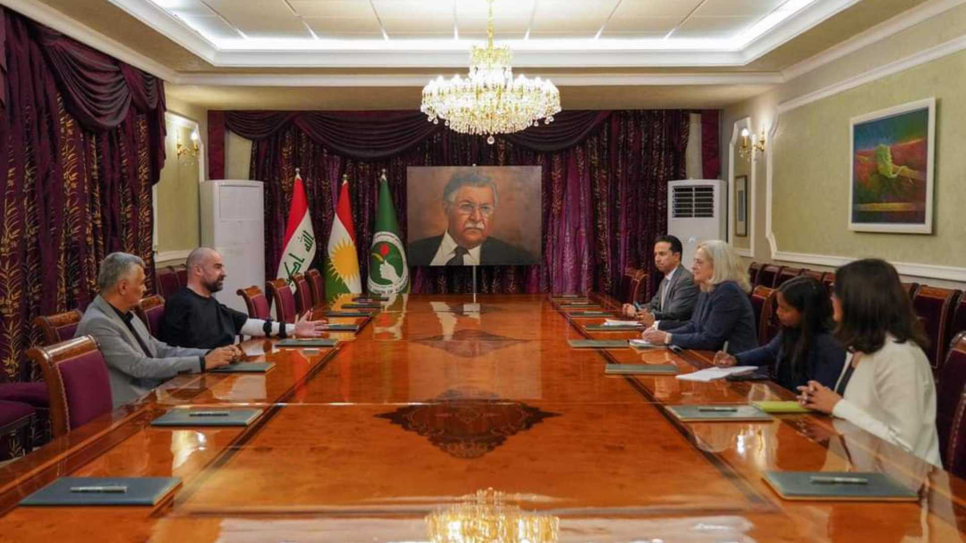 President Bafel Jalal Talabani received US Ambassador at Dabashan